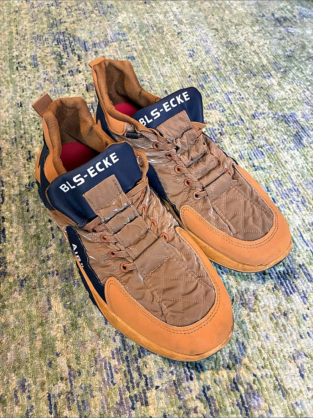 BLS-ECKE Brown & Orange Sneakers